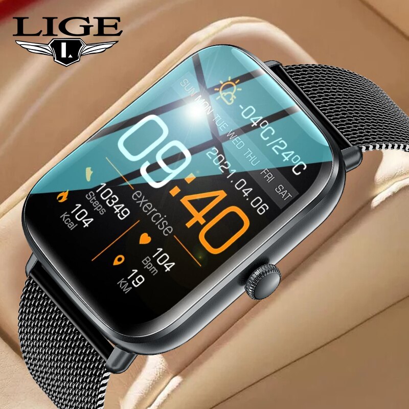 LIGE 2022 ο  ɹڼ  Ʈ ġ  ü ġ ̾ ȭ ƮϽ ƮĿ  Smartwatch  
